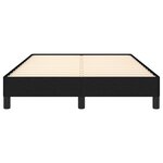 vidaXL Cadre de lit noir 120x190 cm tissu