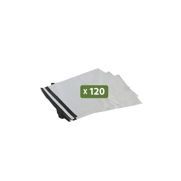Pack and Move - Lot 120 enveloppes pour expédition - 27 x 30 cm - Fermeture adhésive - Opaques  étanches et indéchirables