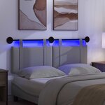 vidaXL Tête de lit suspendue Gris clair Tissu