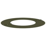 vidaXL Anneau d'arbre plat 5 Pièces vert olive Ø40/70 cm en acier
