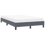 vidaXL Cadre de lit sans matelas gris foncé 120x220 cm velours