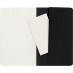 Set de 3 cahiers moleskine noir 13 x 21 cm ivoire sans quadrillage 80 pages
