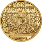 Pièce de monnaie en Or 5 Dollars g 0.5 Millésime 2023 Mont Saint Michel MONT SAINT MICHEL