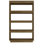 vidaXL Bibliothèque/Séparateur de pièce Marron miel 80x35x135 cm Pin