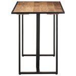 vidaXL Table à manger 120 cm Bois de manguier brut