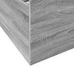vidaXL Cadre de lit et tiroirs sonoma gris 100x200cm bois d'ingénierie