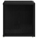vidaXL Étagères d'angle Chêne noir 33 x 33 x 34.5 cm Bois d'ingénierie
