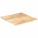 vidaXL Dessus de table Bois de manguier solide 25-27 mm 70x70 cm
