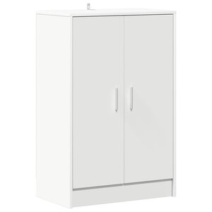 vidaXL Armoire à chaussures Blanc 60x35x92 cm Bois d’ingénierie