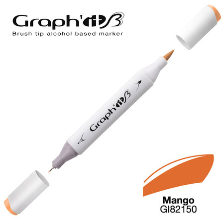 Marqueur manga à l'alcool Graph'it Brush 2150 Mango