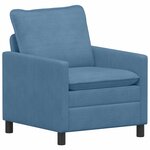 vidaXL Canapé Bleu 76 x 81 x 87 5 cm Tissu
