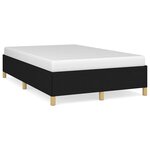 vidaXL Cadre de lit sans matelas noir 120x190 cm tissu