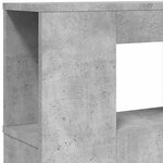 vidaXL Tête de lit à LED gris béton 180x18 5x103 5cm bois d'ingénierie