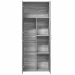vidaXL Buffet haut sonoma gris 70x35x180 cm bois d'ingénierie