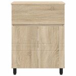 vidaXL Unité de vanité de salle de bain Chêne Sonoma 60 x 35 x 80 cm