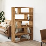 vidaXL Bibliothèque chêne artisanal 100x33x156 5 cm bois d'ingénierie