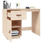 vidaXL Bureau 95x50x75 cm Bois massif de pin
