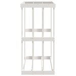 vidaXL Porte-bûches d’extérieur Blanc 108x52x106 cm Bois massif de pin