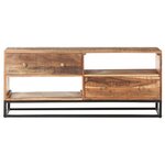 vidaXL Meuble TV 120x30x50 cm Bois d'acacia brut