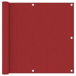 vidaXL Écran de balcon Rouge 90x300 cm Tissu Oxford