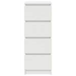 vidaXL Buffet blanc 37 5x35x99 cm bois d'ingénierie