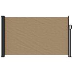 vidaXL Auvent latéral rétractable taupe 117x300 cm