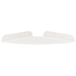 vidaXL Étagère flottante avec étagère 4 Pièces Blanc 18 x 18 x 2 cm