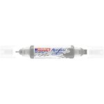 Marqueur acryl 3d dble pointe 5400 argent 2-3 mm  5-10 mm EDDING