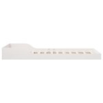 vidaXL Cadre de lit Blanc Bois massif en pin