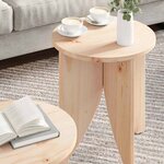 vidaXL Table basse 2 Pièces Naturel 41 5 x 41 5 x 44 cm