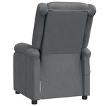 vidaXL Fauteuil inclinable Gris Similicuir