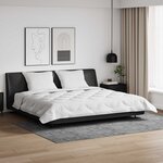 vidaXL Couette avec Oreillers 3 pc Blanc Microfibre et Plumes D'oie