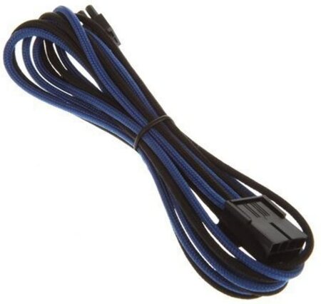 Câble rallonge d'alimentation tressé BitFenix Alchemy PCIe 8 pins 45cm (Noir/Bleu)