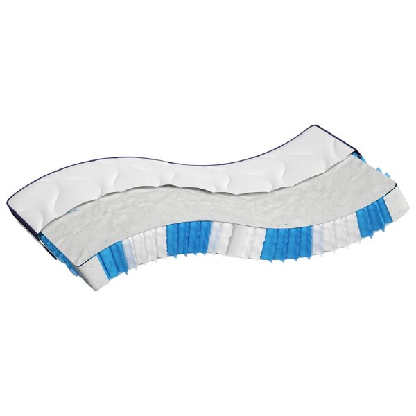 vidaXL Matelas à ressorts ensachés dureté moyenne 100x200 cm