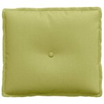 vidaXL Coussin de Dos Vert clair 50 x 19 x 45 cm tissu