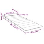 vidaXL Coussin de chaise longue multicolore 180x60x4 cm tissu oxford