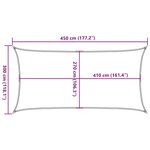 vidaXL Voile d'ombrage 160 g/m² rectangulaire sable 3x4 5 m PEHD