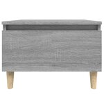 vidaXL Table d'appoint Sonoma gris 50x46x35 cm Bois d'ingénierie