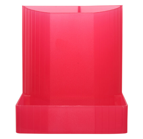 Pot à crayons Mini-Octo L9xH11 1xP12 3 cm Framboise transparent EXACOMPTA
