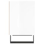 vidaXL Table de chevet blanc brillant 40x30x50 cm bois d’ingénierie