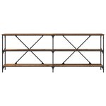 vidaXL Table Console avec étagère Bois Ancien 200 x 30 x 75 cm