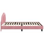 vidaXL Cadre de lit pour enfants avec tête de lit Rose 90 x 190 cm