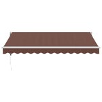 vidaXL Auvent rétractable automatique marron 350x250 cm