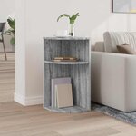 vidaXL Table d'appoint Gris Sonoma 29 6 x 29 6 x 60 cm