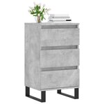 vidaXL Buffet gris béton 40x35x70 cm bois d'ingénierie