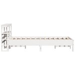 vidaXL Cadre de lit sans matelas blanc 75x190 cm bois de pin massif