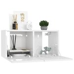 vidaXL Ensemble de meubles TV 8 Pièces Blanc Bois d'ingénierie