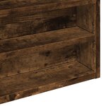 vidaXL Armoire à vitrine chêne fumé 60x8 5x58 cm bois d'ingénierie