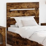 vidaXL Tête de lit Chêne fumé 100 cm Bois d'ingénierie