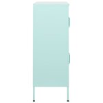vidaXL Armoire de rangement Vert menthe 80x35x101 5 cm Acier